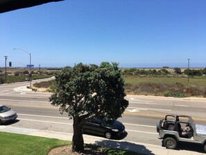 View from 2nd floor; walk across the street, and you enter Torrey Pines Beach
