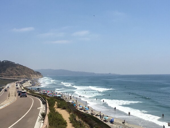 Torrey Pines State Beach - steps from your home walking under the road
