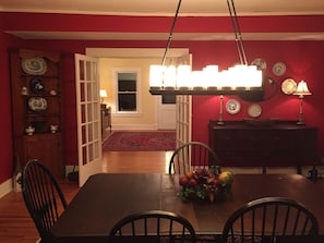 Dining room with original furnishings 