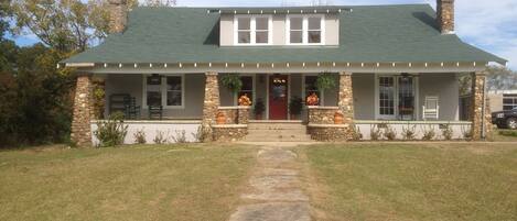 Restored 1910 farmhouse, listed on the National Registry of Historic Structures