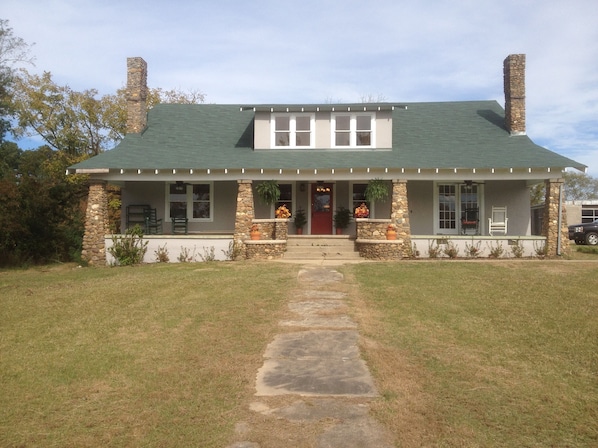 Restored 1910 farmhouse, listed on the National Registry of Historic Structures