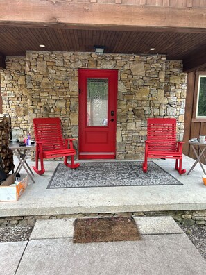 Front door and porch