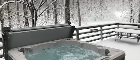 Hot Tub On The Deck 