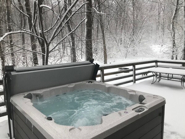 Hot Tub On The Deck 