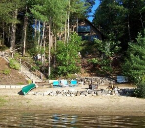 Pond, Beach and Chalet