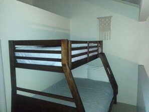We have a twin-over-full bunk bed in the loft