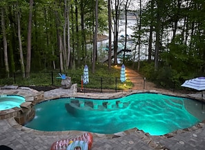 Gorgeous Pool Overlooking Lake