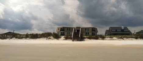 Southpointe Villas Condo Complex view from the beach 