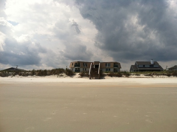 Southpointe Villas Condo Complex view from the beach 