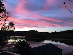 Sunset from deck
