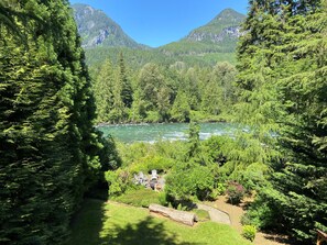 Skykomish River and Cascade Mountain View from Lodge