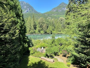 Skykomish River and Cascade Mountain View from Lodge