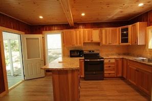 New 2019 kitchen picture from living room doorway