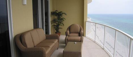 300 Square Feet Balcony facing the ocean
Accessible from Master bedroom & Living