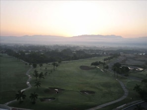 Sunrise over the golf course at Grand Mayan in Nuevo Vallarta
