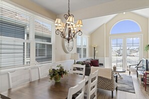 Centrally-located dining room is perfect for family meals, game nights and good conversation!
                