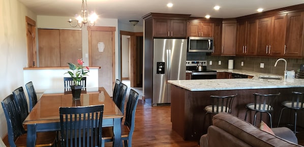 Newly remodeled kitchen.
