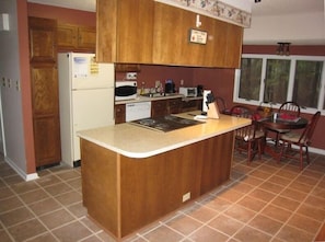 Kitchen and dining area