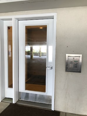 Secured elevator entrance