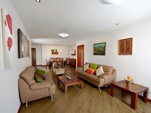 Living Room with plenty of comfortable seating. 