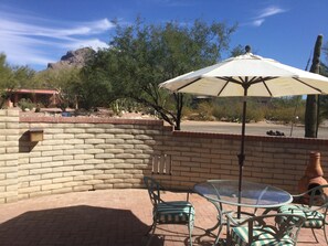 Front Patio Facing Catalina Mountains