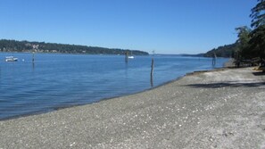 The beach across from the house.