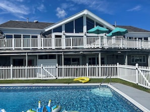 Irene's Landing, multi level decks, breathtaking views