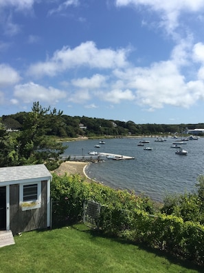 Enjoy use of the Handy Point Association dock and beach; pic taken from our deck