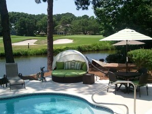 Take a nap in the daybed or hammock after a long day at the beach.