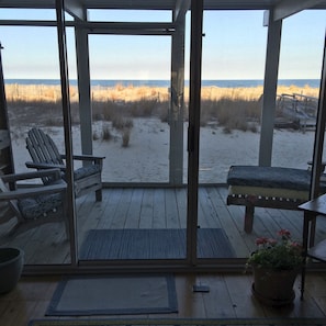 Evening overlooking the beach.
