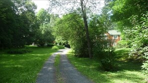 Privacy is yours: driveway to house and gardens. Enjoy natures' peace and quiet.