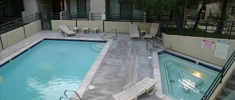 Pool and Hot tub, both heated for year round use