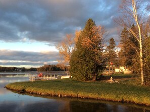 autumn view at our two docks 