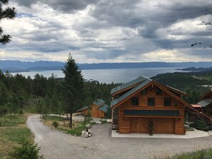 Amazing Vistas of Flathead Lake and Mountain Ranges from Studio and Barn