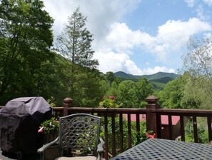 Mountain view from Upper Pond deck 