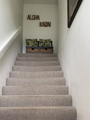 Upstairs unit with a balcony