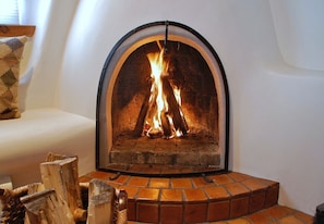 Kiva Fireplace in Main Living Area