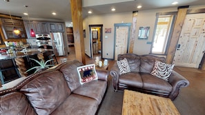 living room looking to front door