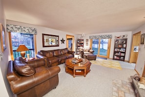 View of lake from living room.