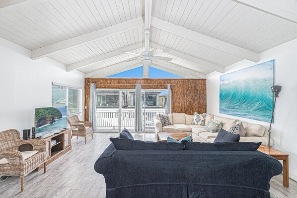 Coastal vibes encourage relaxation, immediately upon arrival.
                