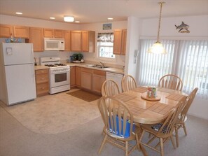 Kitchen and dining area