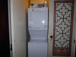 Laundry Area (inside unit) in Foyer behind the double doors
