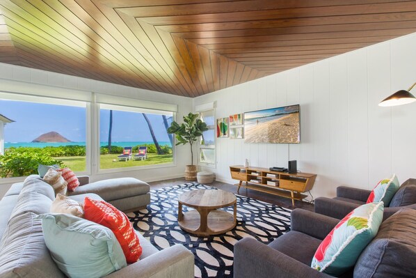 Formal living room with gorgeous views.