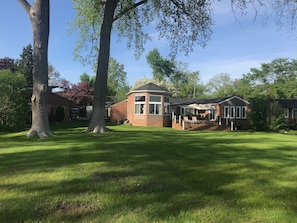 The Lake House on Cass Lake LLC on the bay.
Have a game of Bocce or Corn hole.