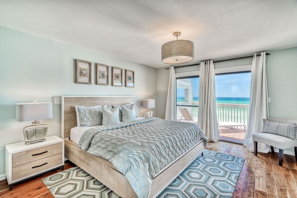 Gulf Views from Master Bedroom at Mermaid Cove!