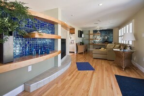 Entry foyer and living room