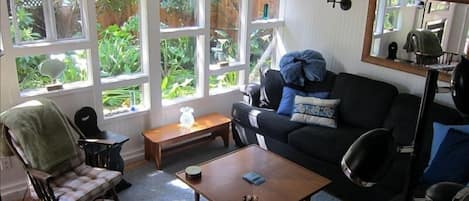 Lots of natural light, great place to relax, read a book, watch tv or take a nap