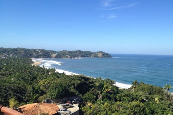 Vista a la playa o el mar