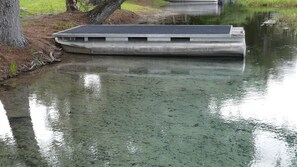 Floating dock and swimming hole