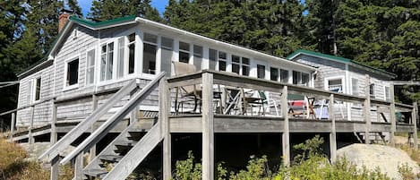 Two Jetties Cottage. Core structure built as a hunting and fishing camp, 1930s?